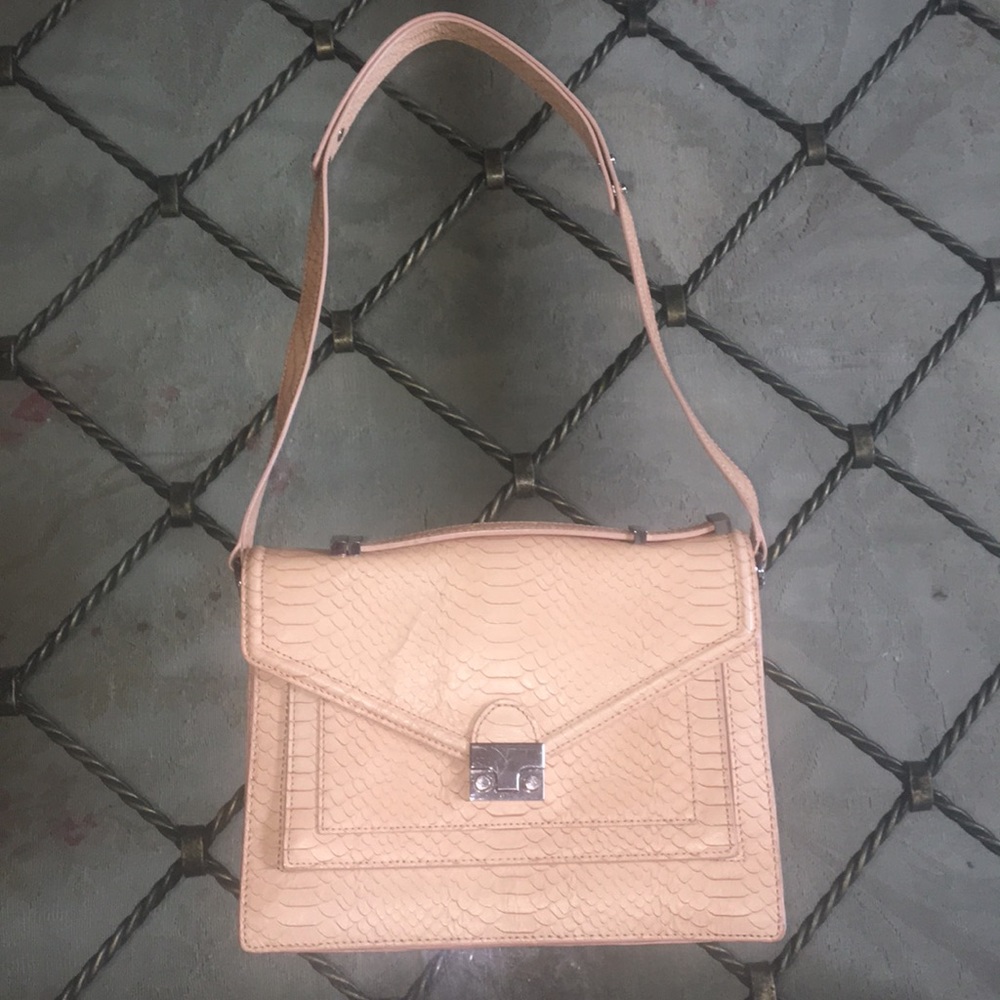 Loeffler Randall animal skin leather Rider bag